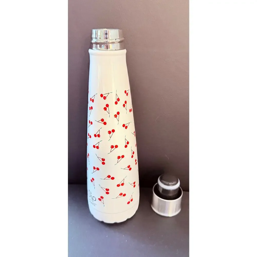 S'ip by S'well Cherry 15 oz Insulated Stainless Steel Water Bottle